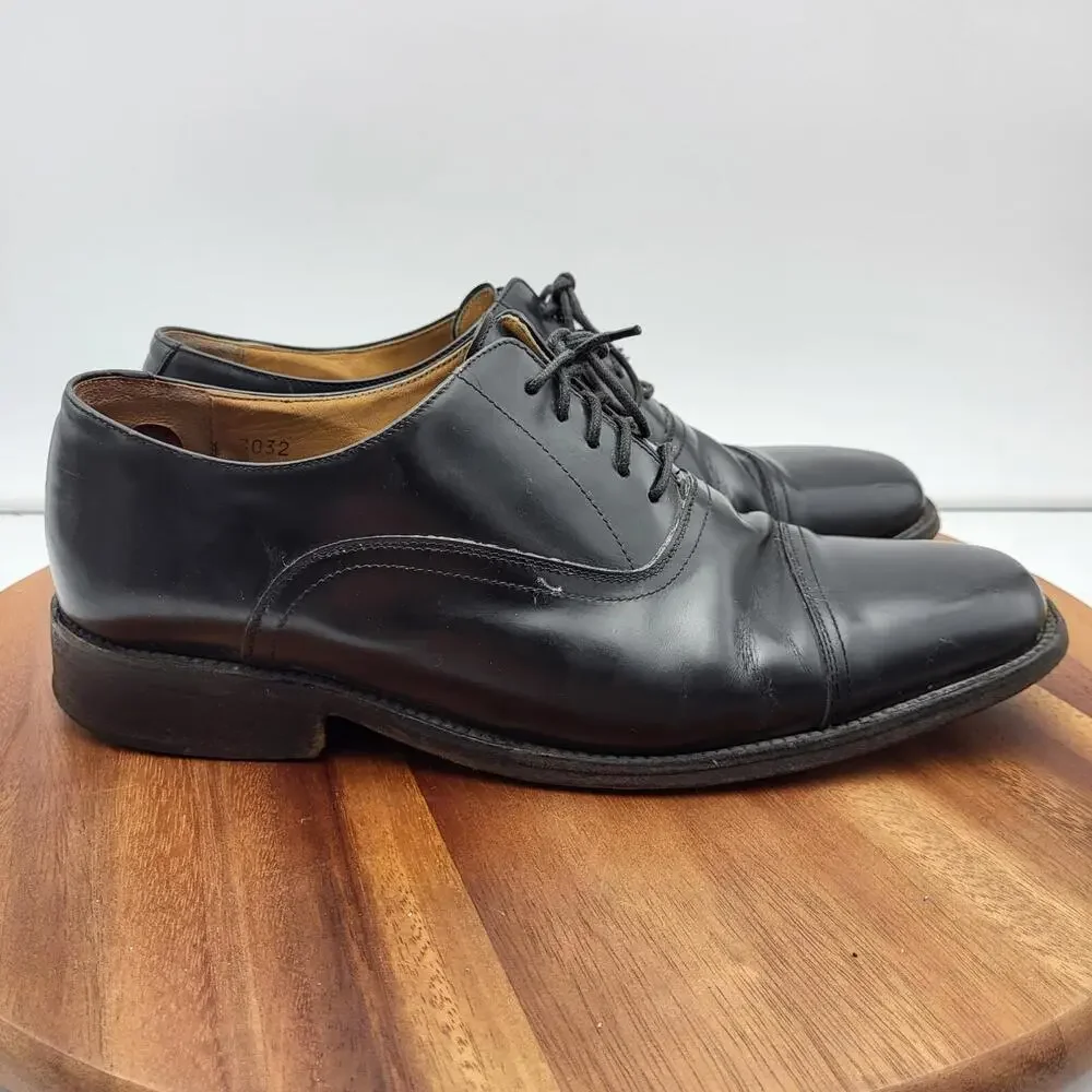 To Boot New York Adam Derrick Oxford Dress Shoes Mens Sz 9.5 Black Leather Italy